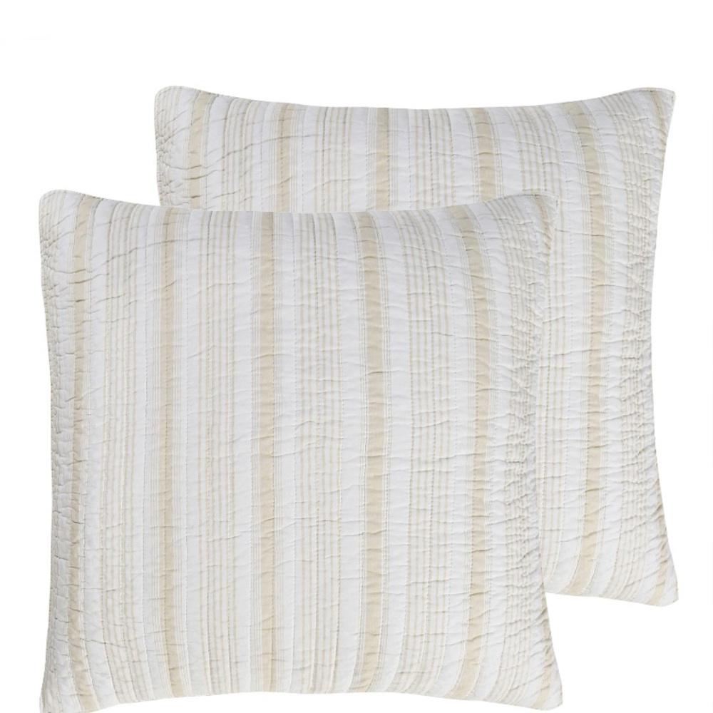 Camden Taupe Euro - Set of 2 - 26x26 Inches Levtex Home